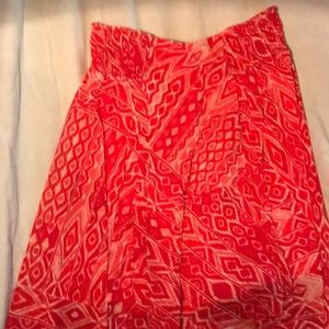 Hi-low flowy summer skirt